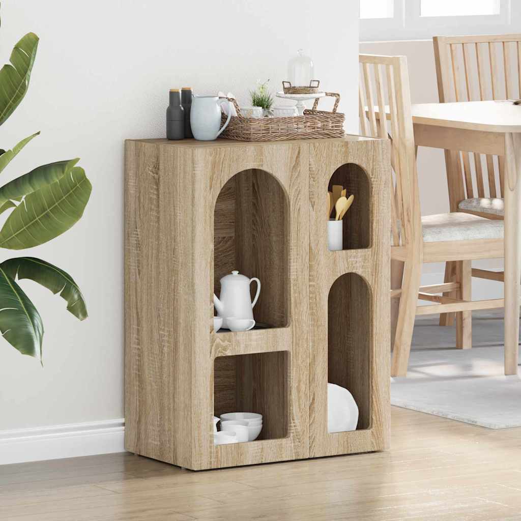 vidaXL Buffet chêne Sonoma 59 x 35 x 80,5 cm bois d'ingénierie