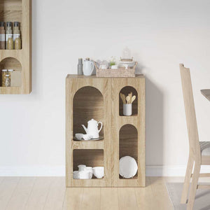 vidaXL Buffet chêne Sonoma 59 x 35 x 80,5 cm bois d'ingénierie