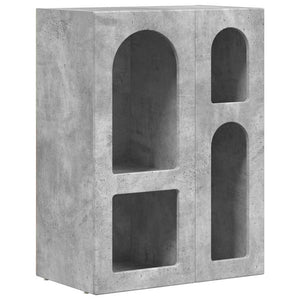 vidaXL Buffet gris béton 59 x 35 x 80,5 cm bois d'ingénierie
