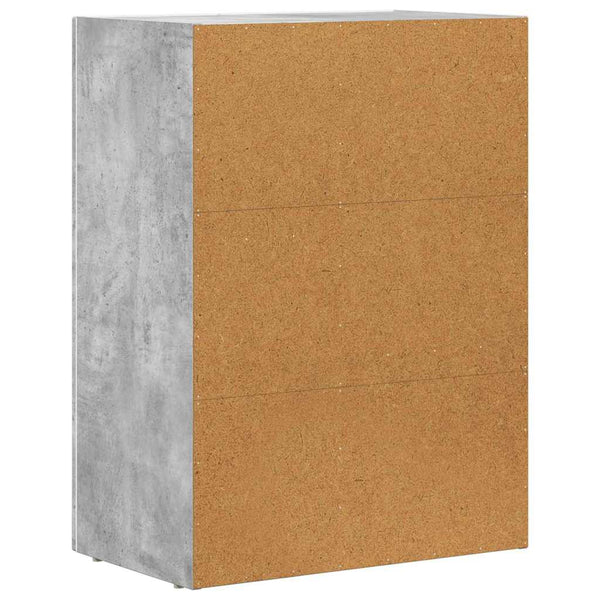 vidaXL Buffet gris béton 59 x 35 x 80,5 cm bois d'ingénierie