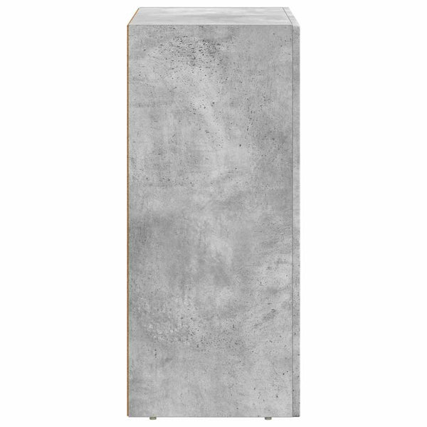 vidaXL Buffet gris béton 59 x 35 x 80,5 cm bois d'ingénierie