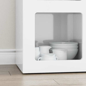 Sideboard Hochglanz Weiß 59x35x80,5cm