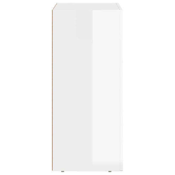 Sideboard Hochglanz Weiß 59x35x80,5cm