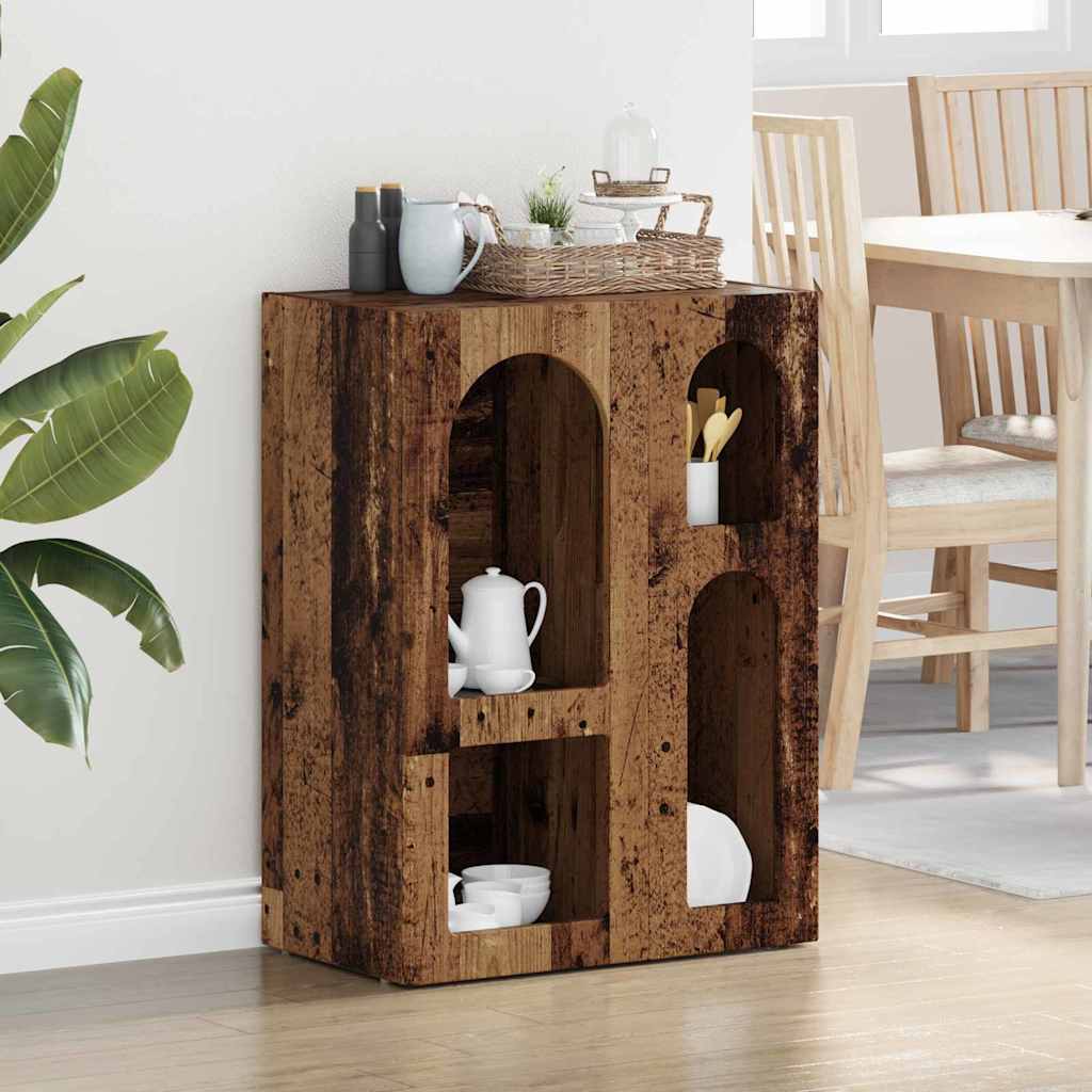 vidaXL Buffet en bois de récupération 59 x 35 x 80,5 cm Bois d'ingénierie