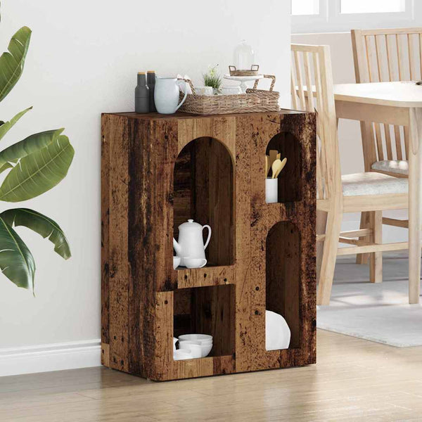 vidaXL Buffet en bois de récupération 59 x 35 x 80,5 cm Bois d'ingénierie