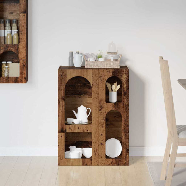vidaXL Buffet en bois de récupération 59 x 35 x 80,5 cm Bois d'ingénierie