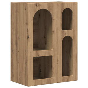 vidaXL Buffet chêne artisanal 59 x 35 x 80,5 cm, bois d'ingénierie