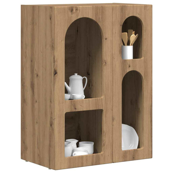 vidaXL Buffet chêne artisanal 59 x 35 x 80,5 cm, bois d'ingénierie
