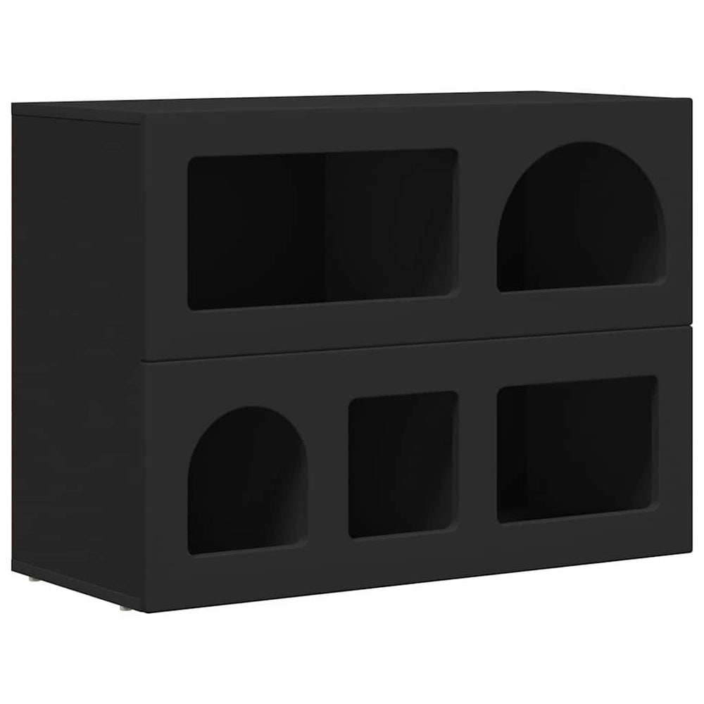 Schwarzes Sideboard 80,5 cm