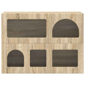 vidaXL Commode Chêne Sonoma 80,5x35x59 cm Bois d'ingénierie