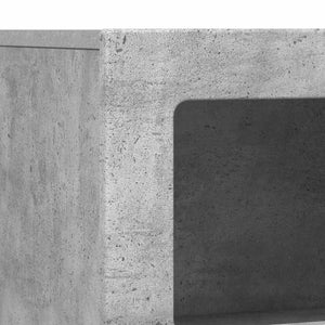 vidaXL Buffet en aggloméré gris béton 80,5 x 35 x 59 cm