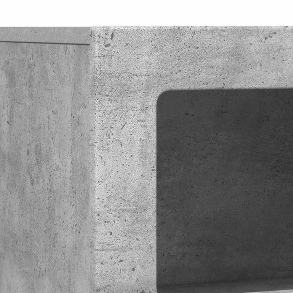 vidaXL Buffet en aggloméré gris béton 80,5 x 35 x 59 cm