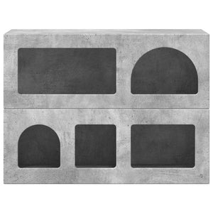 vidaXL Buffet en aggloméré gris béton 80,5 x 35 x 59 cm