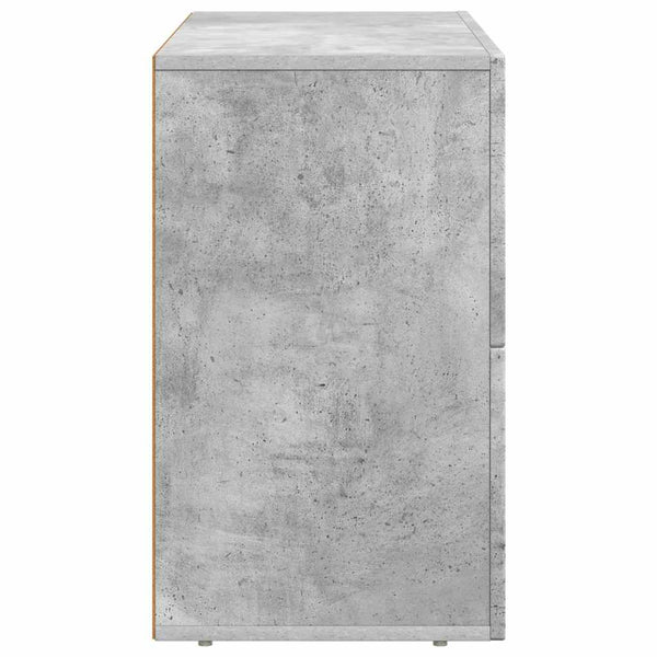 vidaXL Buffet en aggloméré gris béton 80,5 x 35 x 59 cm