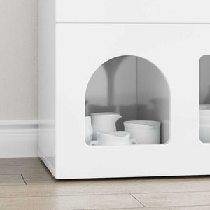 Hochglanz Weißes Sideboard 80,5 cm