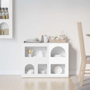 Hochglanz Weißes Sideboard 80,5 cm
