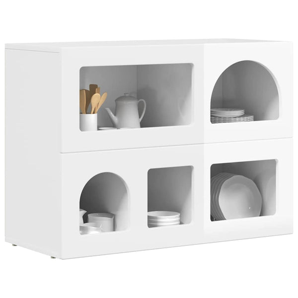 Hochglanz Weißes Sideboard 80,5 cm