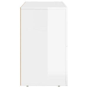 Hochglanz Weißes Sideboard 80,5 cm