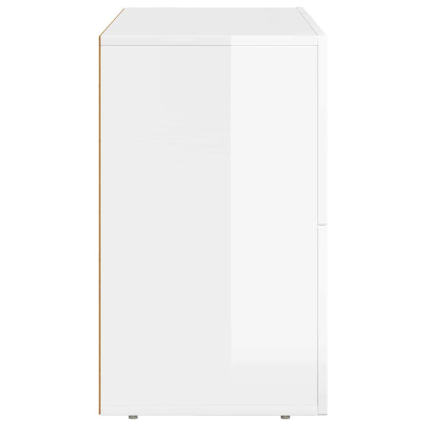 Hochglanz Weißes Sideboard 80,5 cm