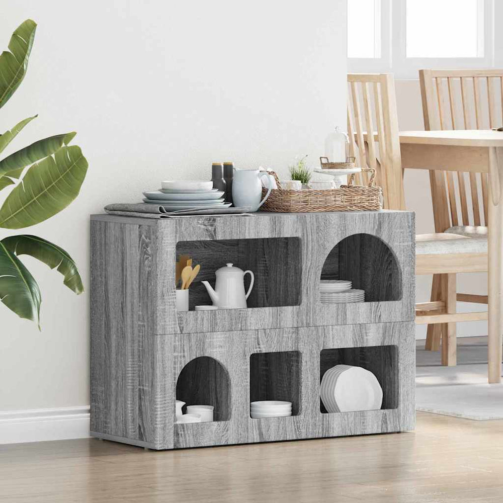 Sideboard Grau Sonoma 80,5 cm
