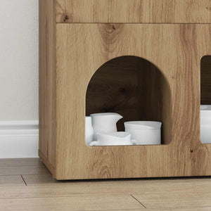 vidaXL Buffet Chêne Artisan 80,5 x 35 x 59 cm Bois d'ingénierie