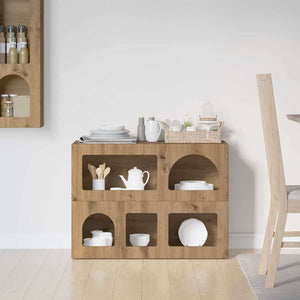 vidaXL Buffet Chêne Artisan 80,5 x 35 x 59 cm Bois d'ingénierie