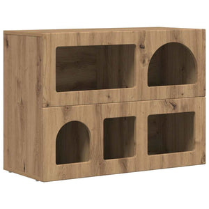 vidaXL Buffet Chêne Artisan 80,5 x 35 x 59 cm Bois d'ingénierie
