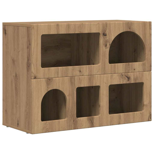 vidaXL Buffet Chêne Artisan 80,5 x 35 x 59 cm Bois d'ingénierie