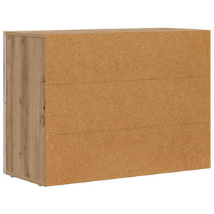 vidaXL Buffet Chêne Artisan 80,5 x 35 x 59 cm Bois d'ingénierie