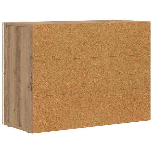 vidaXL Buffet Chêne Artisan 80,5 x 35 x 59 cm Bois d'ingénierie