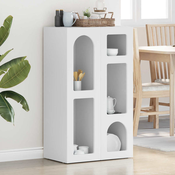 vidaXL Buffet blanc 59 x 35 x 100,5 cm bois d'ingénierie