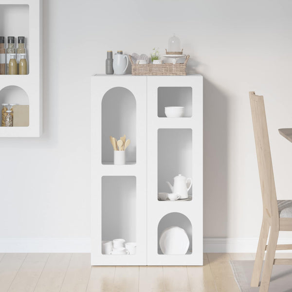 vidaXL Buffet blanc 59 x 35 x 100,5 cm bois d'ingénierie