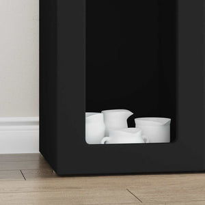vidaXL Buffet noir 59 x 35 x 100,5 cm Aggloméré