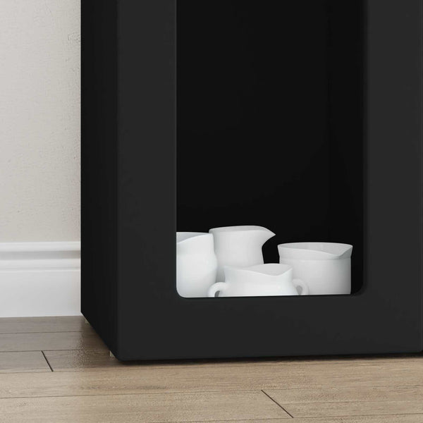 vidaXL Buffet noir 59 x 35 x 100,5 cm Aggloméré