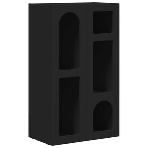 vidaXL Buffet noir 59 x 35 x 100,5 cm Aggloméré