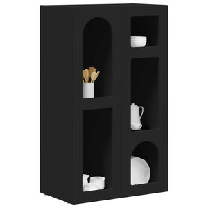 vidaXL Buffet noir 59 x 35 x 100,5 cm Aggloméré