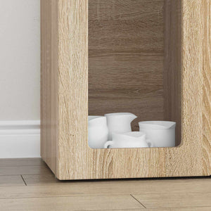 vidaXL Buffet chêne Sonoma 59 x 35 x 100,5 cm bois d'ingénierie