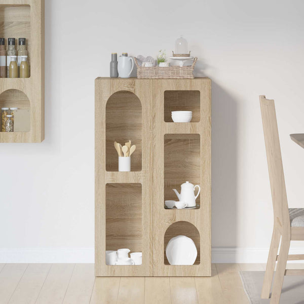 vidaXL Buffet chêne Sonoma 59 x 35 x 100,5 cm bois d'ingénierie