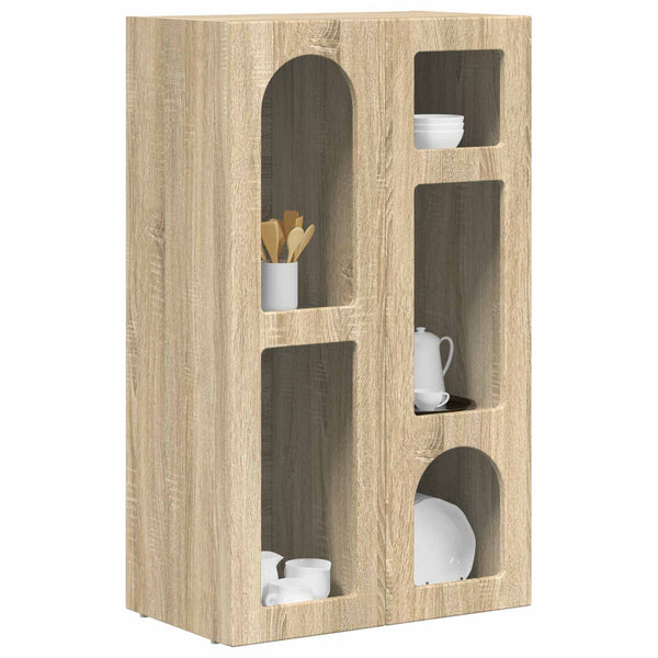 vidaXL Buffet chêne Sonoma 59 x 35 x 100,5 cm bois d'ingénierie