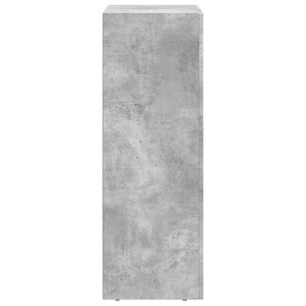 vidaXL Buffet Gris Ciment 59 x 35 x 100,5 cm Bois d'ingénierie