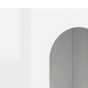 Sideboard Hochglanz Weiß 59x35x100,5 cm