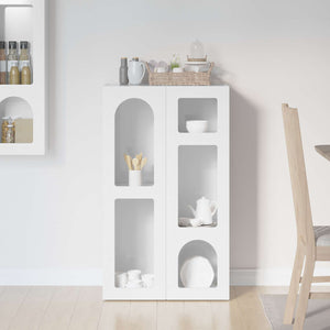 Sideboard Hochglanz Weiß 59x35x100,5 cm