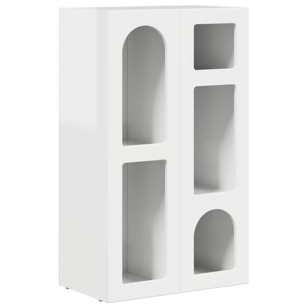 vidaXL Sideboard High Gloss White 59 x 35 x 100.5 cm Engineered Wood