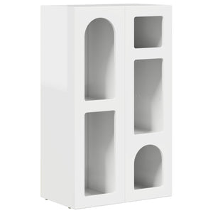 Sideboard Hochglanz Weiß 59x35x100,5 cm