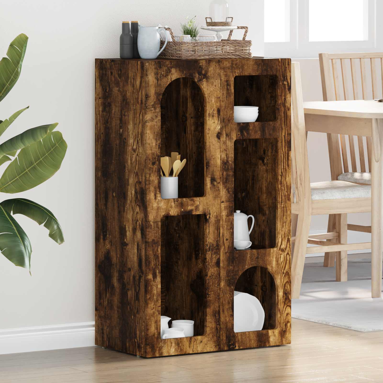 Sideboard Geräucherte Eiche 59x35x100.5 cm