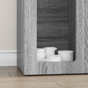 vidaXL Buffet bas gris Sonoma 59 x 35 x 100,5 cm, bois d'ingénierie
