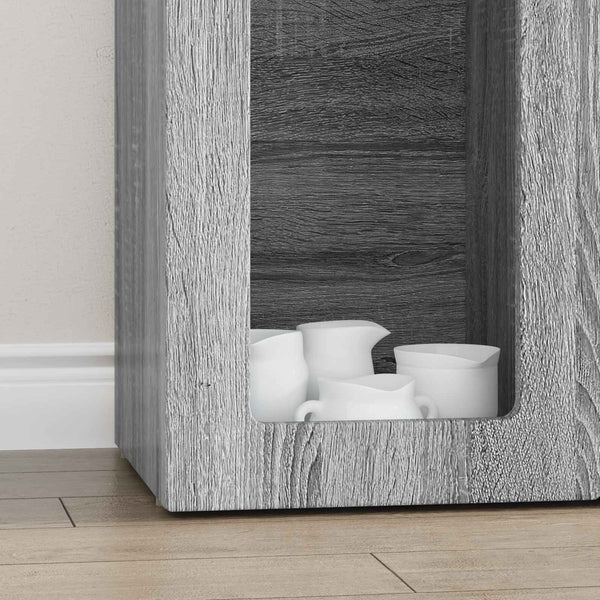 vidaXL Buffet bas gris Sonoma 59 x 35 x 100,5 cm, bois d'ingénierie