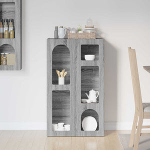 vidaXL Buffet bas gris Sonoma 59 x 35 x 100,5 cm, bois d'ingénierie