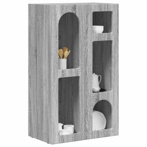 vidaXL Buffet bas gris Sonoma 59 x 35 x 100,5 cm, bois d'ingénierie