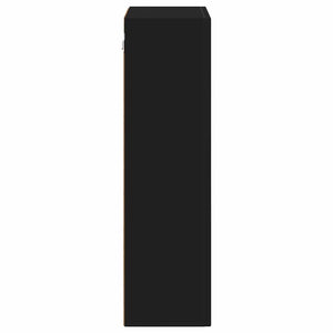Hängeschrank Schwarz mit Regal